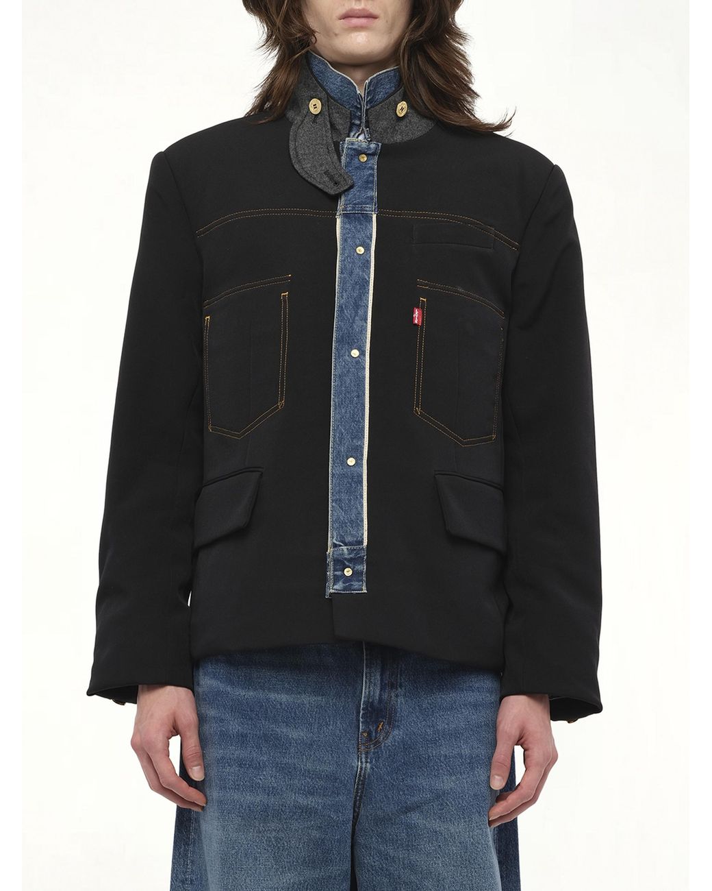Sacai X Levi's Denim X Matelassetwill Reversible Blouson, 100