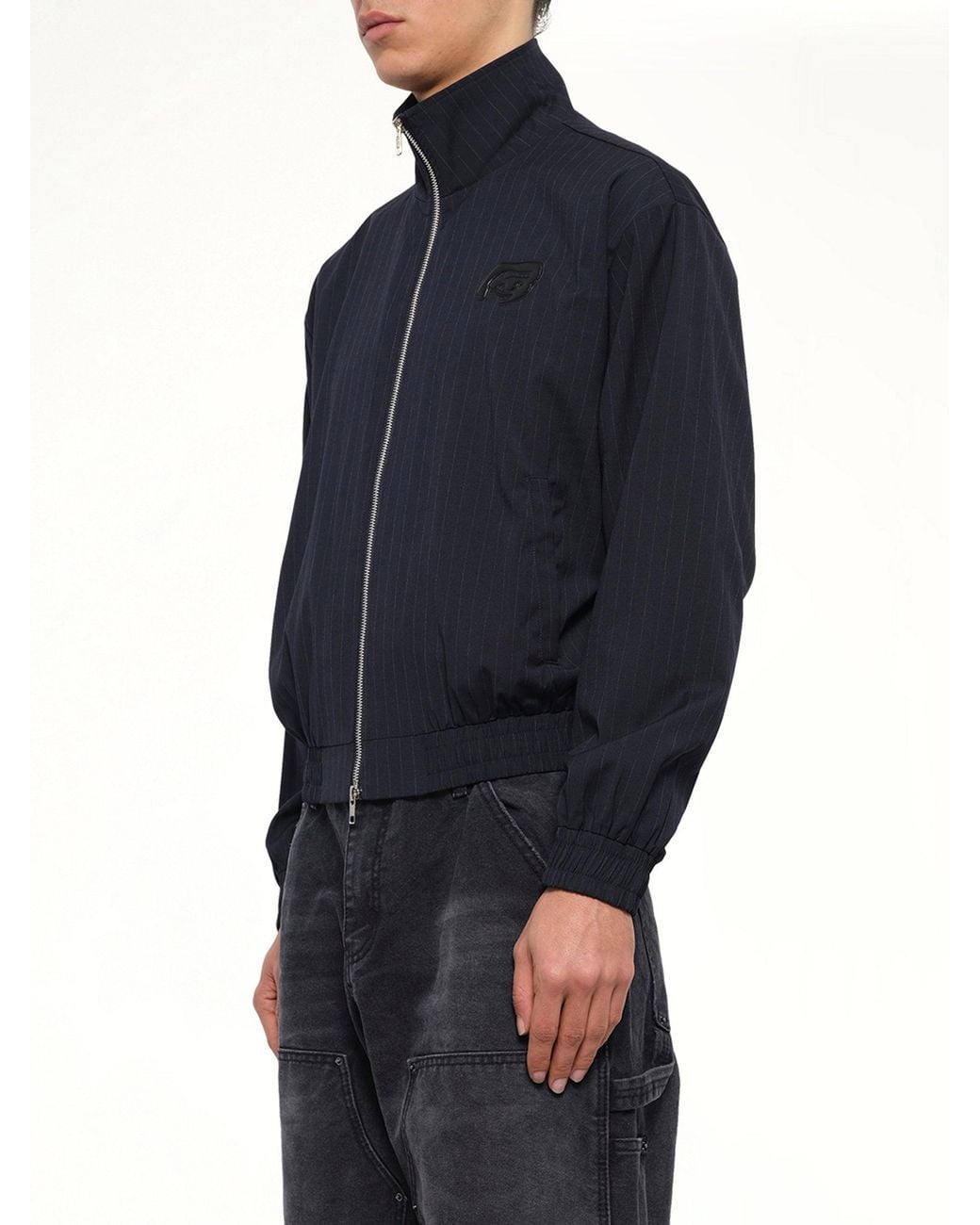 Kidsuper Blue Eye Patch Pinstripe Tracksuit Jacket for men