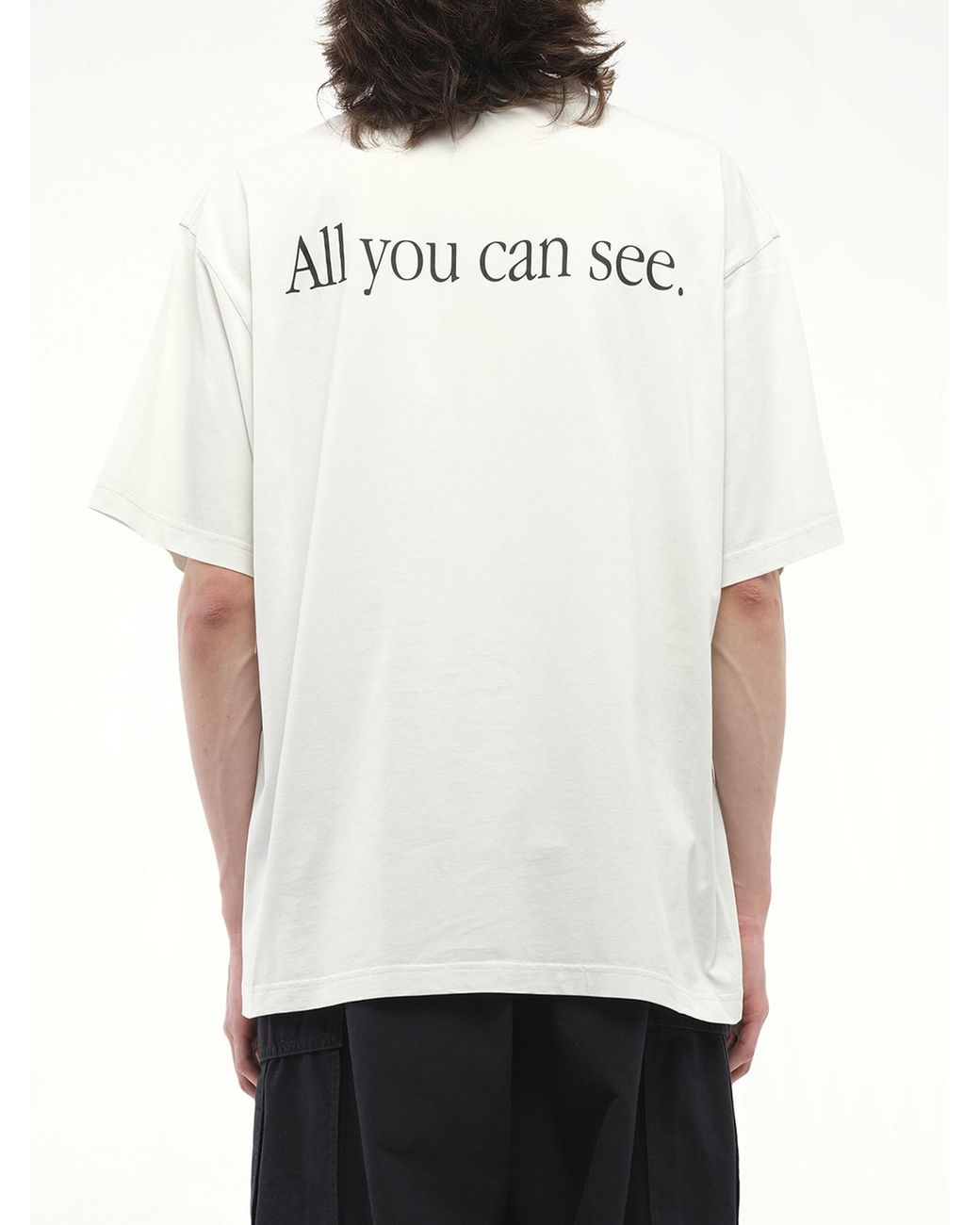 【BALENCIAGA】360 Sunglasses Medium Fit T-shirt Men's 360 Sunglasses T-shirt Medium Fit in Dirty White
