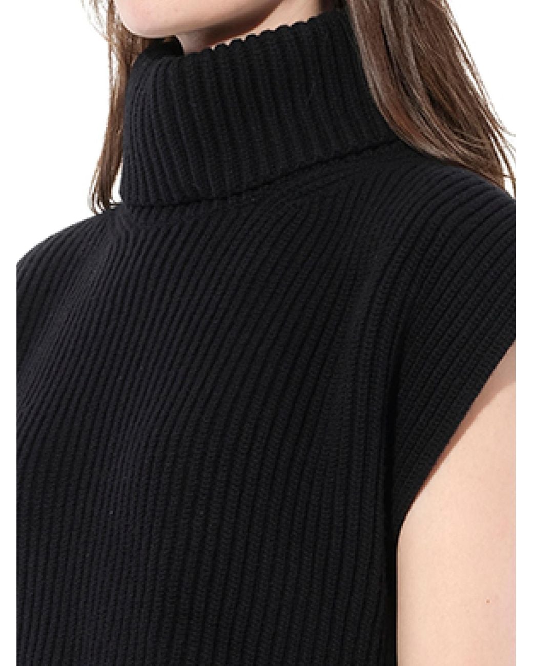 McQueen Black Turtle Neck Knitwear, Size: Small