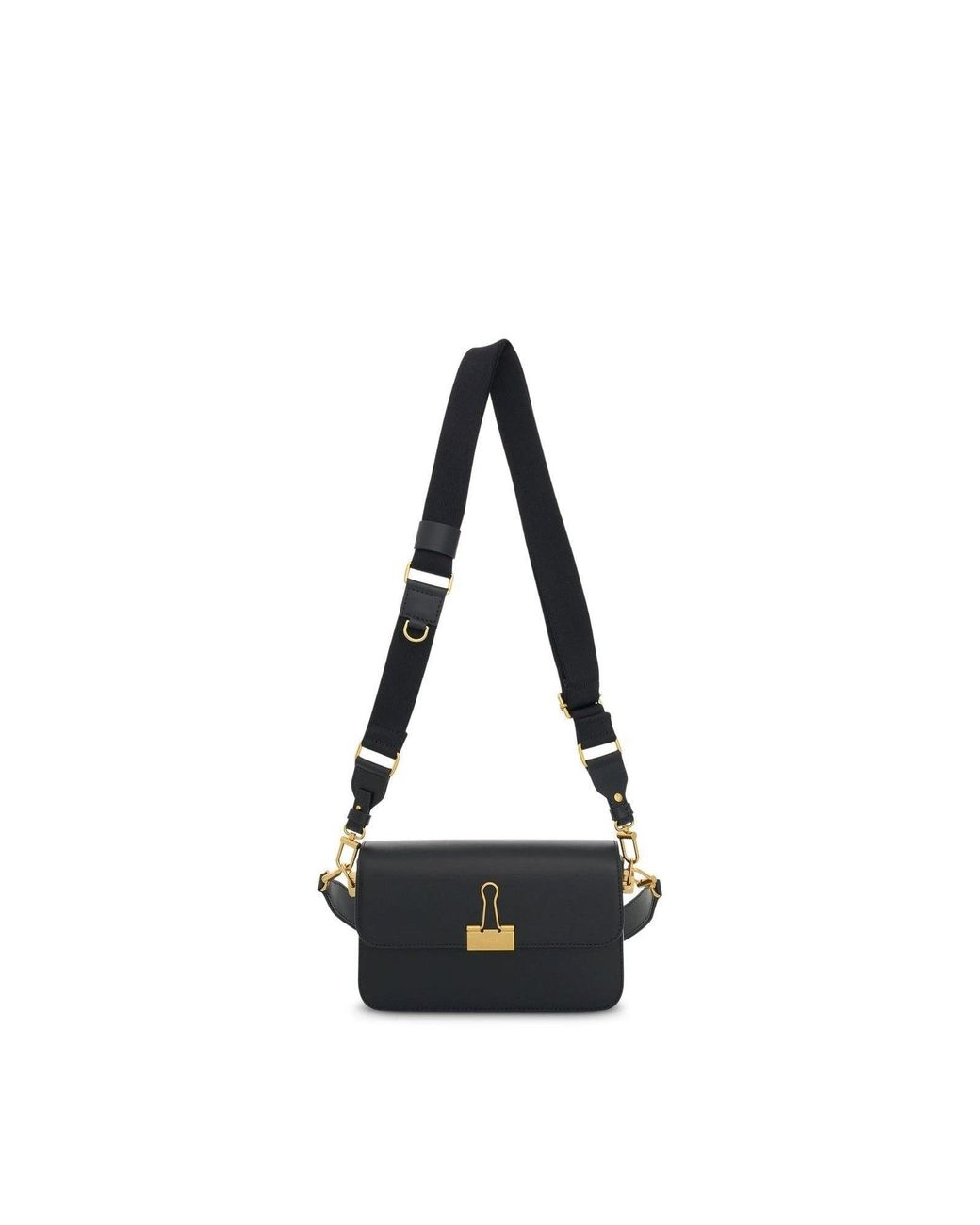 Off-White c/o Virgil Abloh Black Plain Medium Binder Shoulder Bag