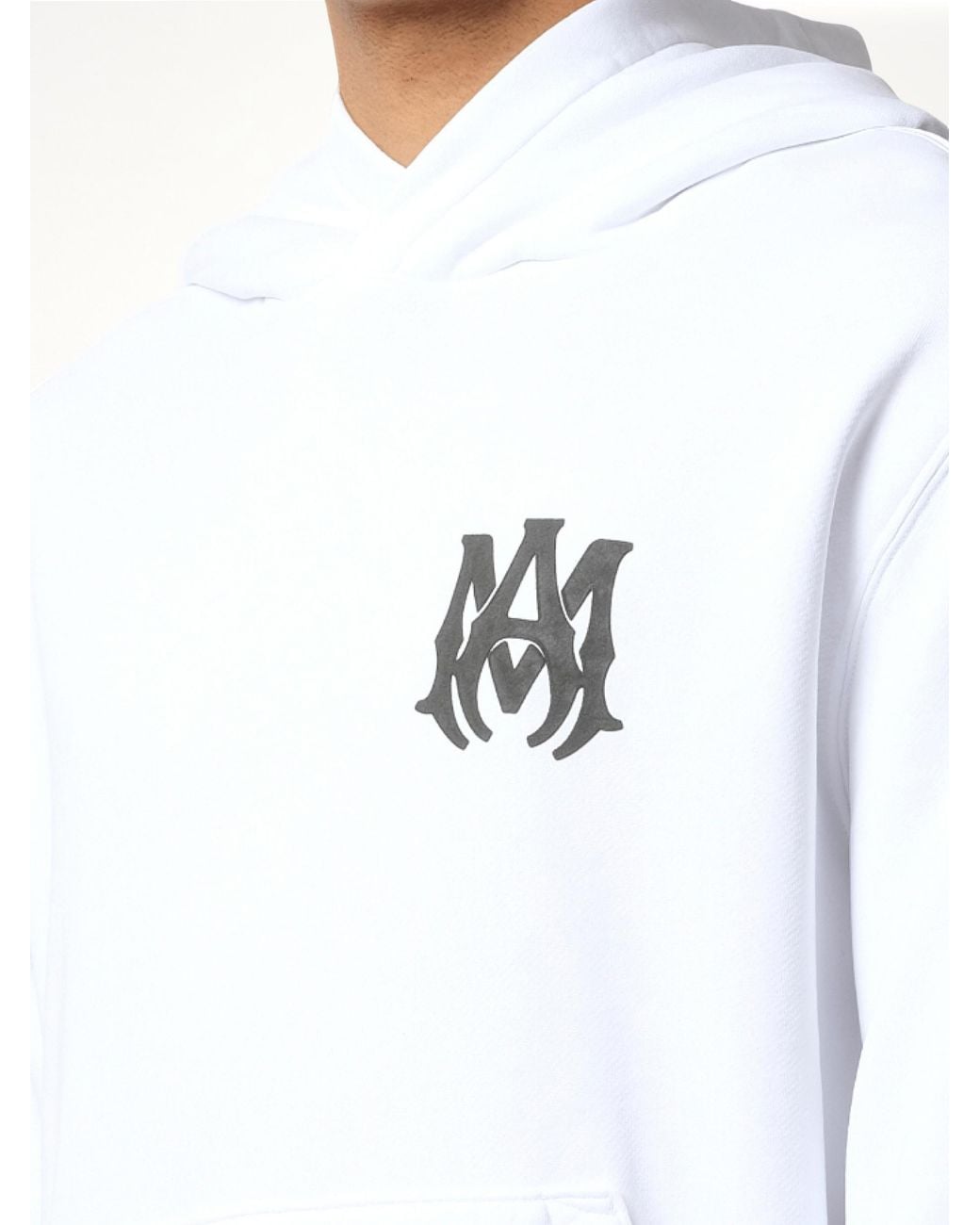 Amiri White Ma Core Logo Hoodie for men