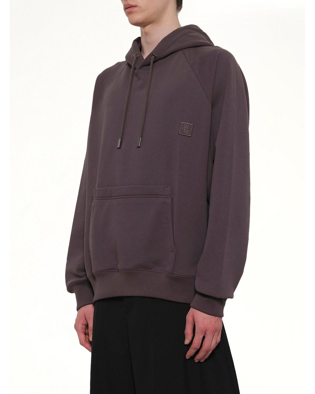 Wooyoungmi Purple Wym Patch Hoodie for men