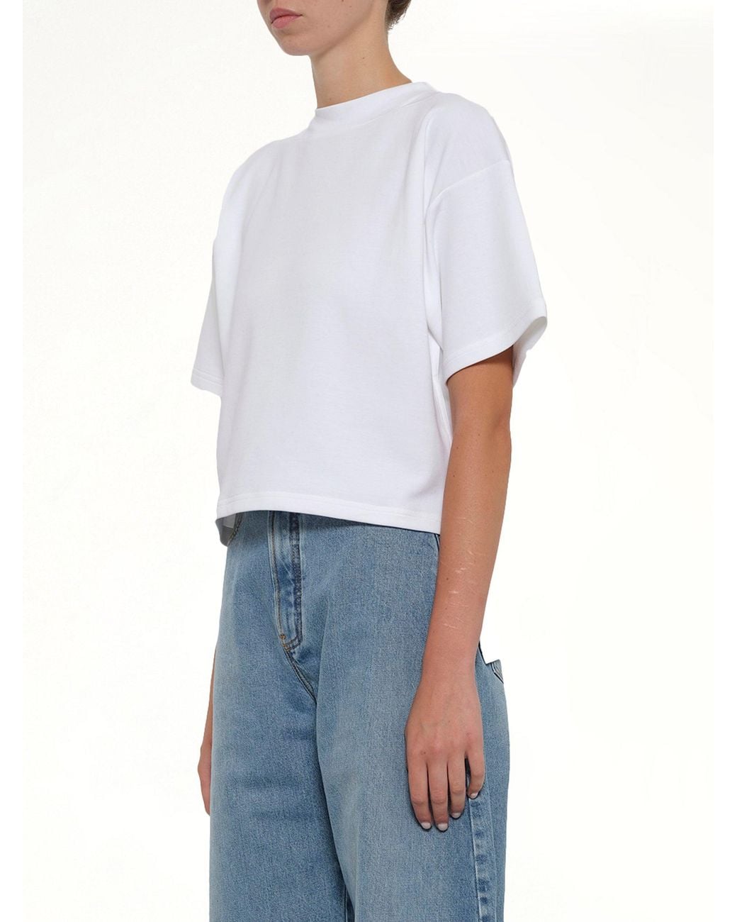 Alaïa White Boxy T-Shirt