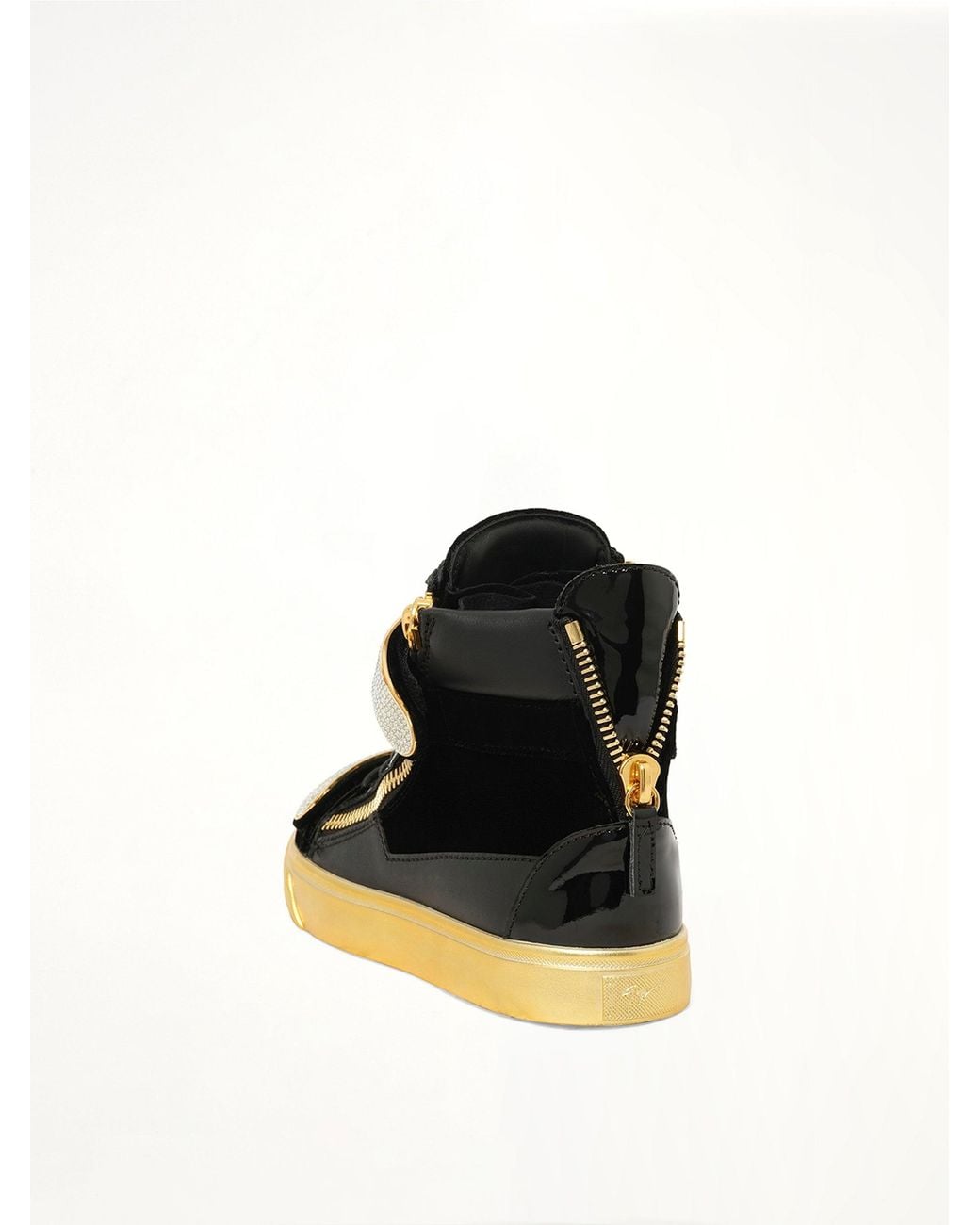 Giuseppe Zanotti Black Veronica Crystal-Embellished Sneakers