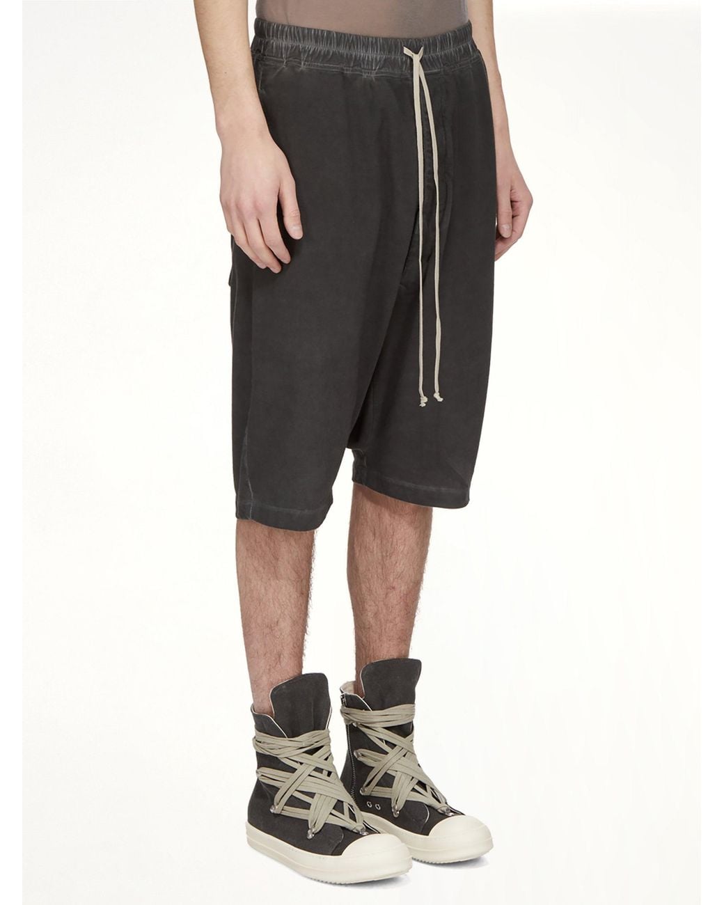 Rick Owens Black Drawstring Pods for men