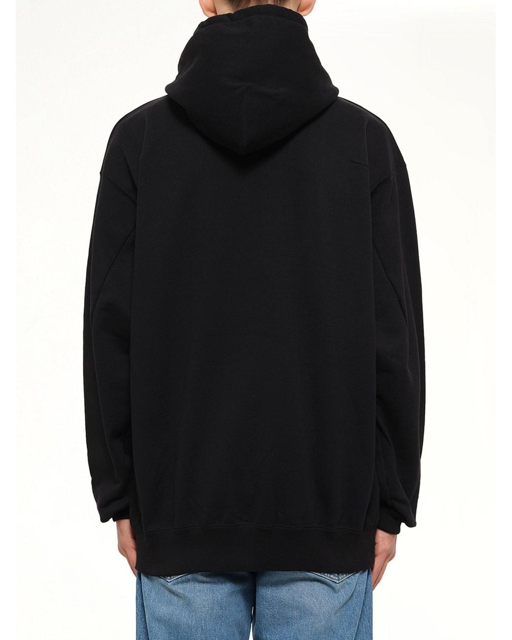 Doublet Black Hidden Msg Emb Hoodie for men