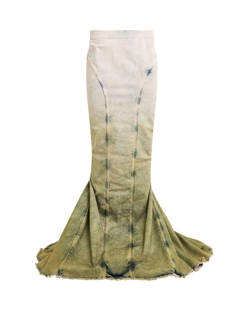 Rick Owens Green Moncler X Al Skirts, 100% Cotton