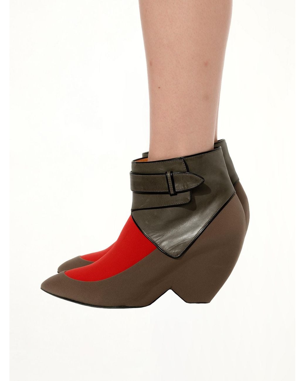 Balenciaga Brown Halfboot Leather