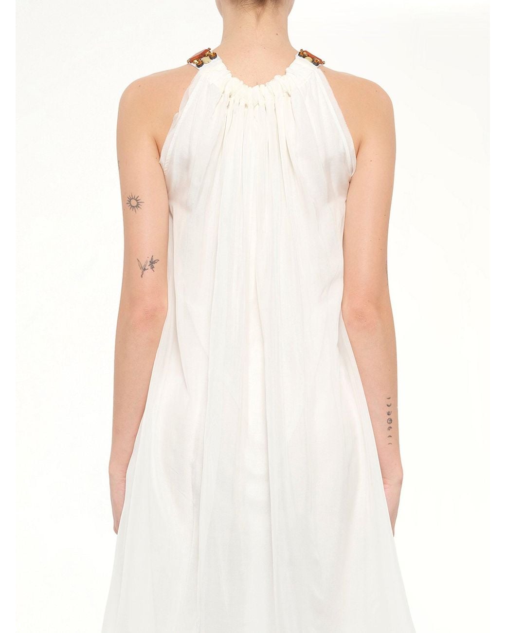 Lanvin White Jersey Dress