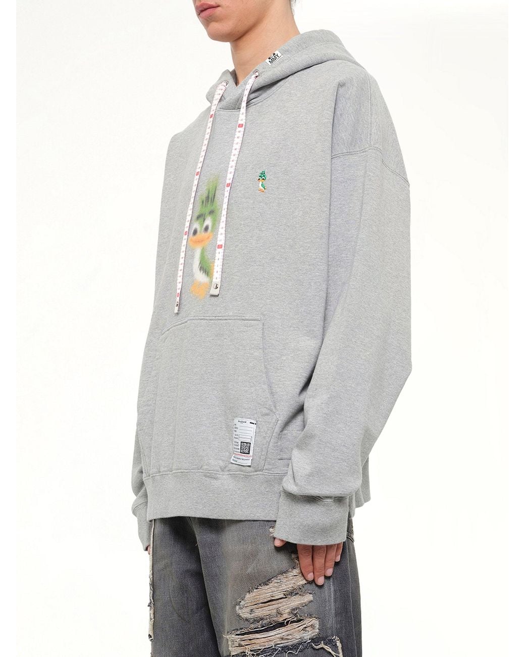 Maison Mihara Yasuhiro Gray Leon Printed Sweat Hoodie for men