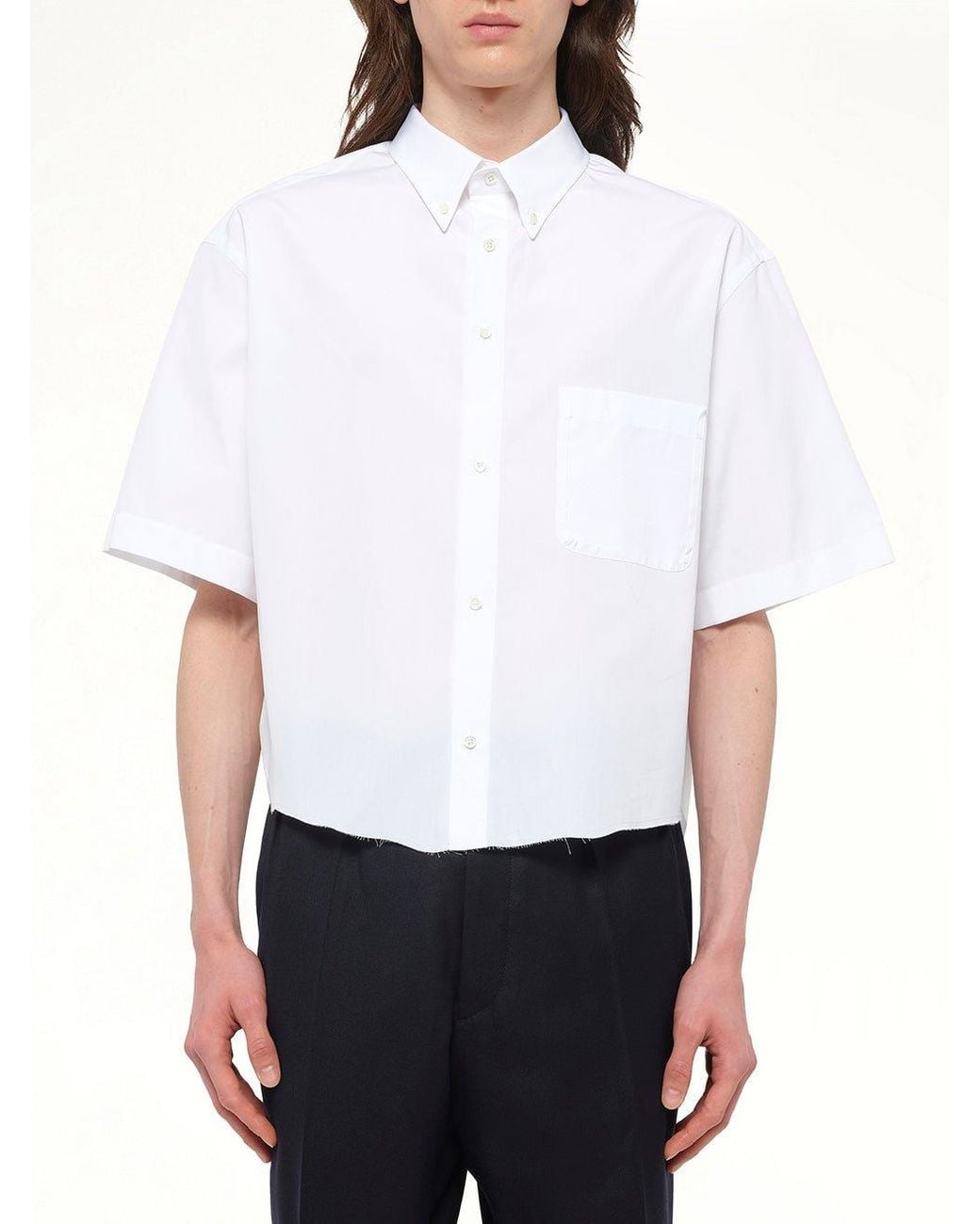 Maison Margiela White Short-Sleeved Shirt for men