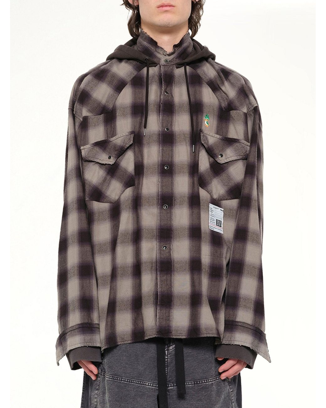 Maison Mihara Yasuhiro Brown Sweat Hoodie L/S Shirts for men