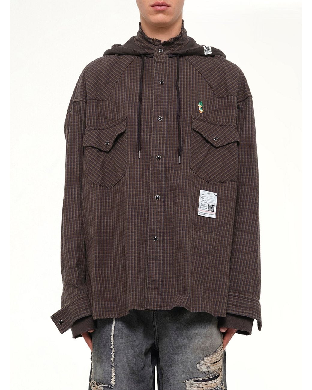 Maison Mihara Yasuhiro Brown Sweat Hoodie L/S Shirts for men