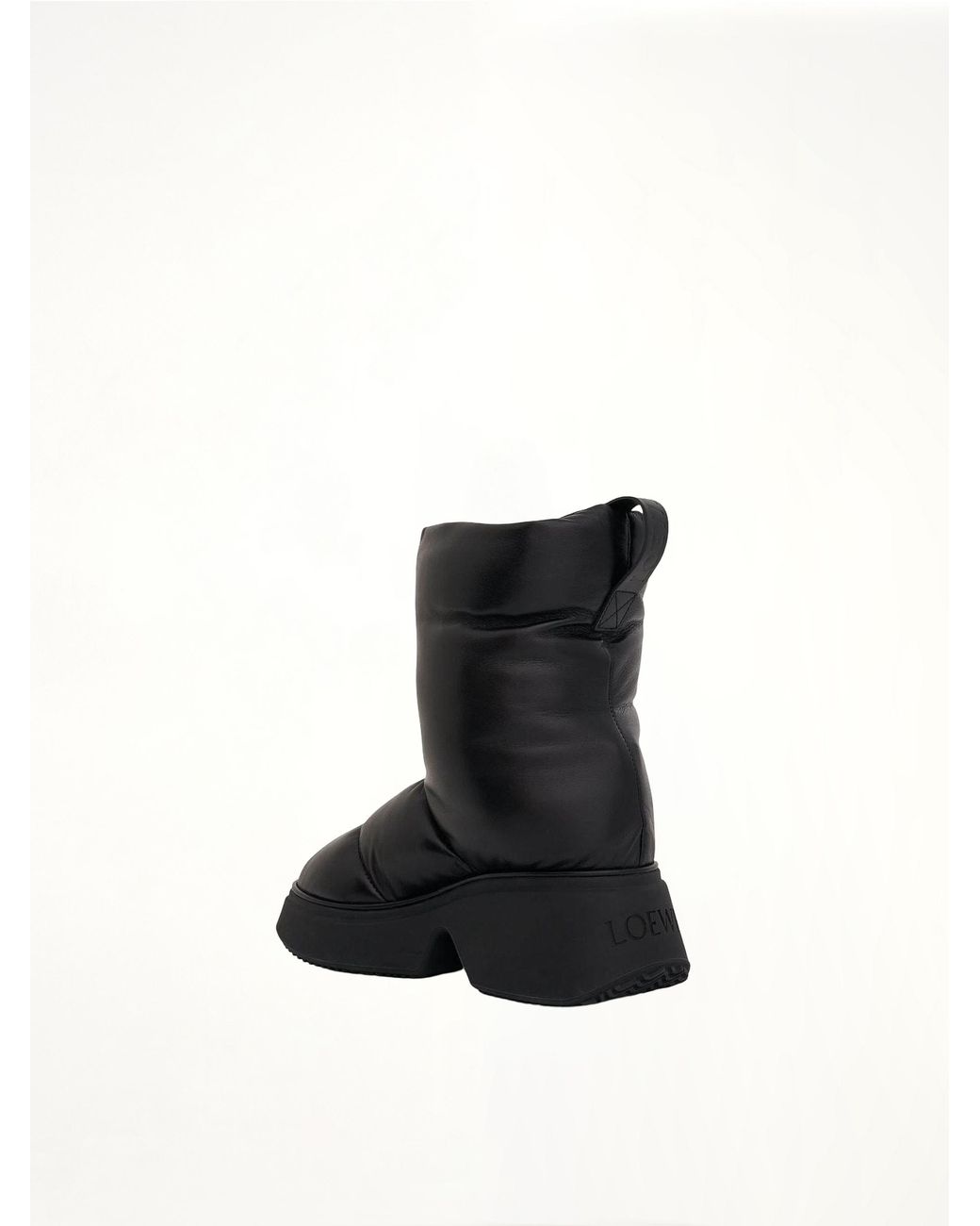 Loewe Black Padded Leather Boots