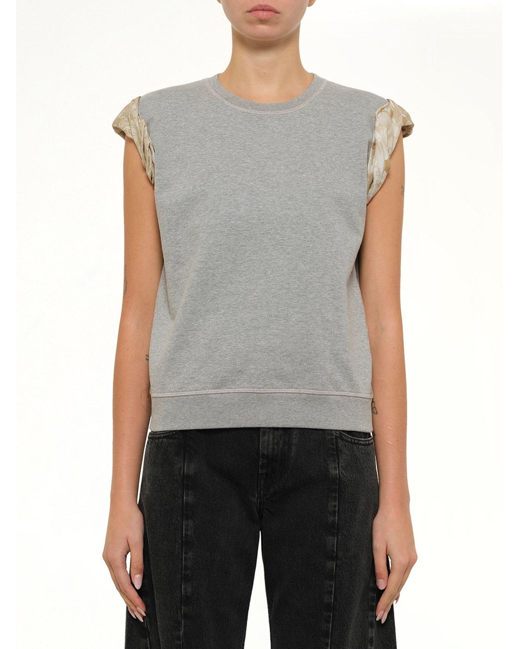 Maison Margiela Gray Exposed Lining Sweatshirt