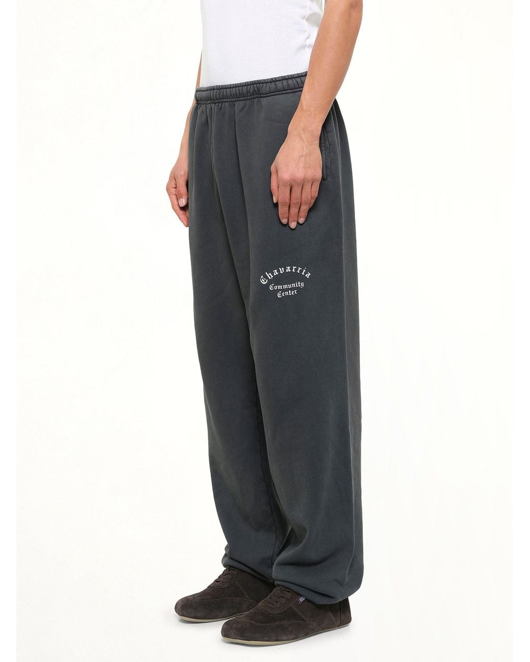 Willy Chavarria Black Chavarria Community Center Buffalo Sweatpant for men