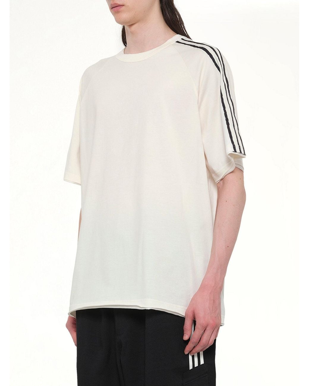 Y-3 White Reconstructed 3S T-Shirt for men