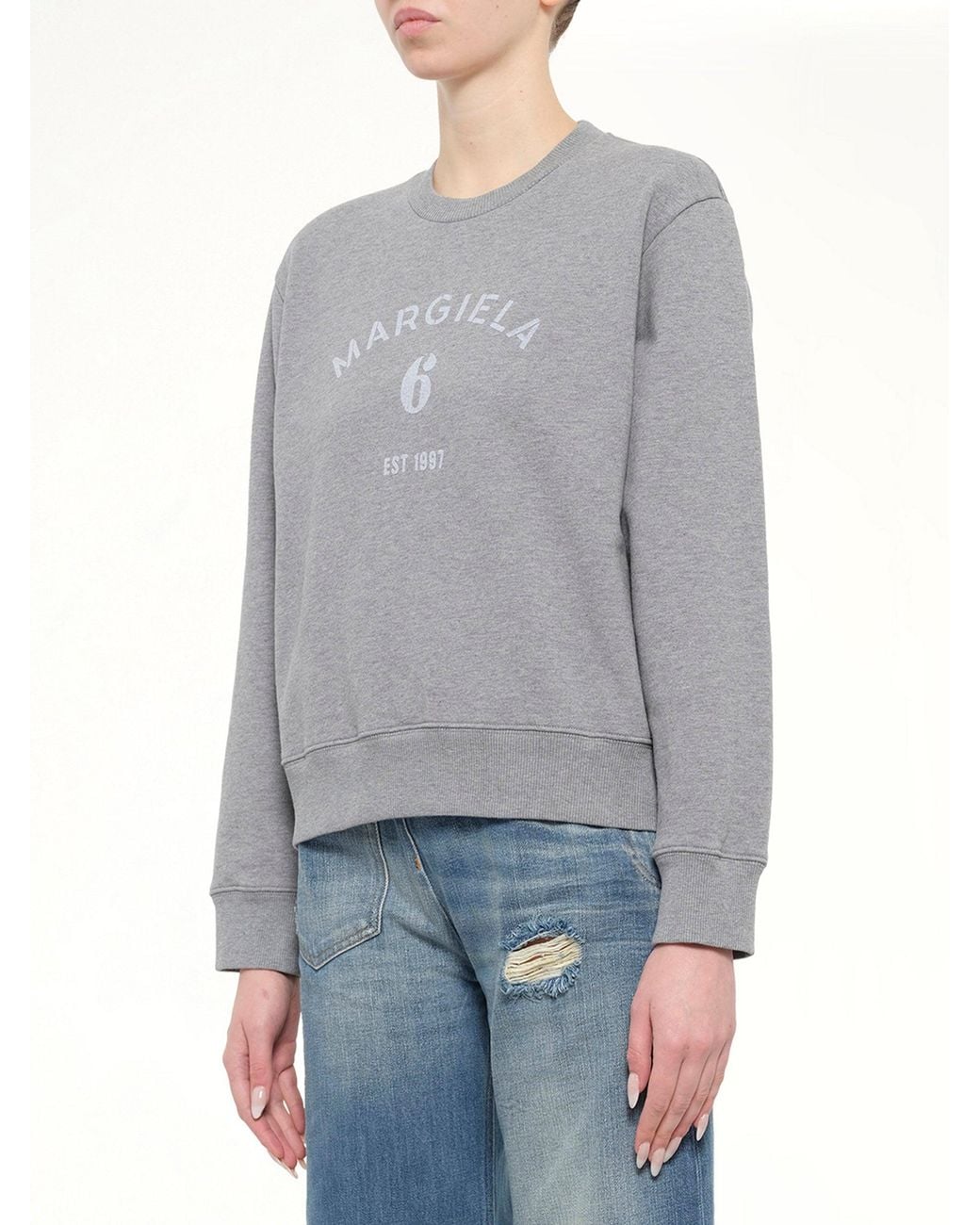 MM6 by Maison Margiela Gray Margiela 6 Sweatshirt