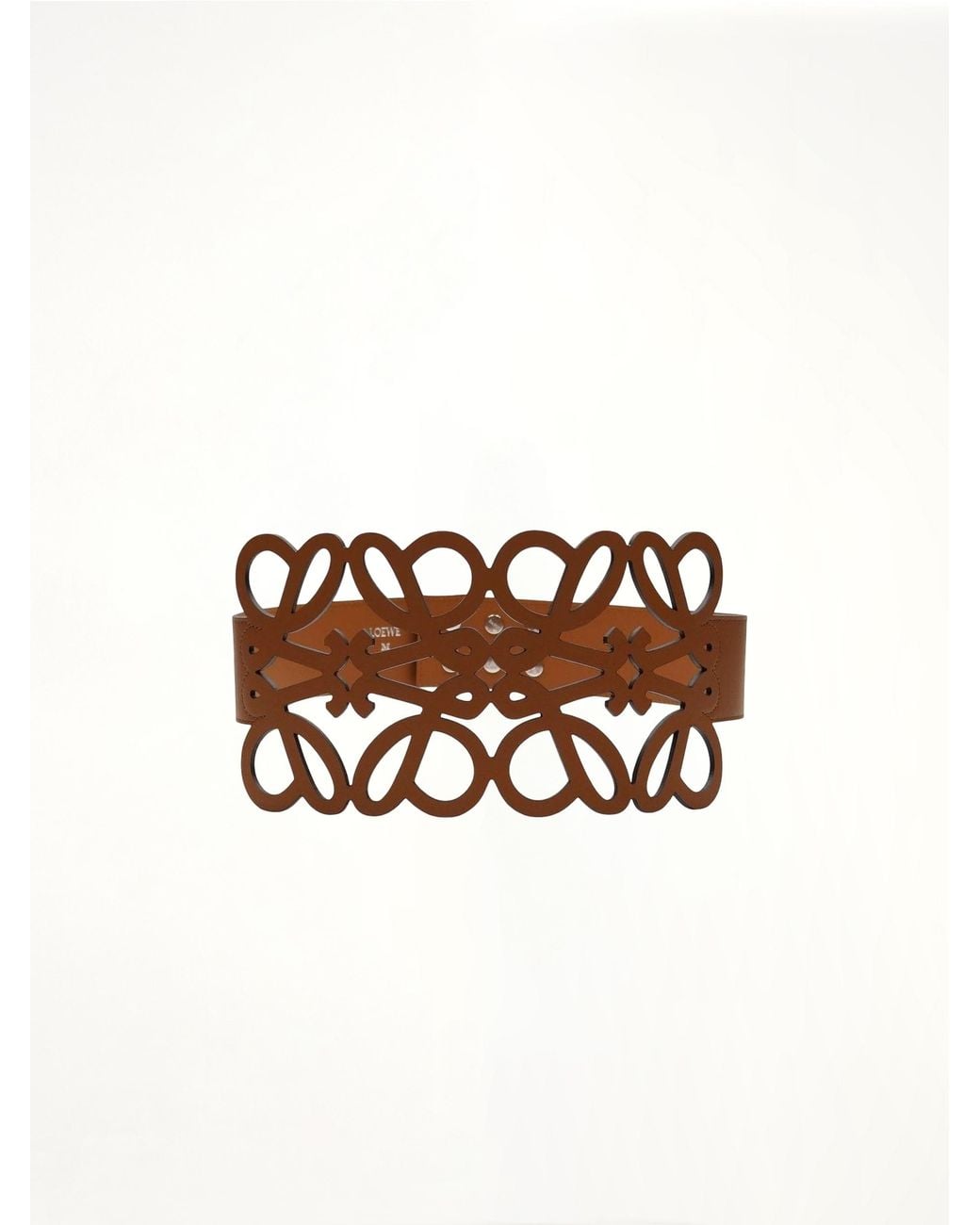 Loewe Brown Anagram Cut Out Belt