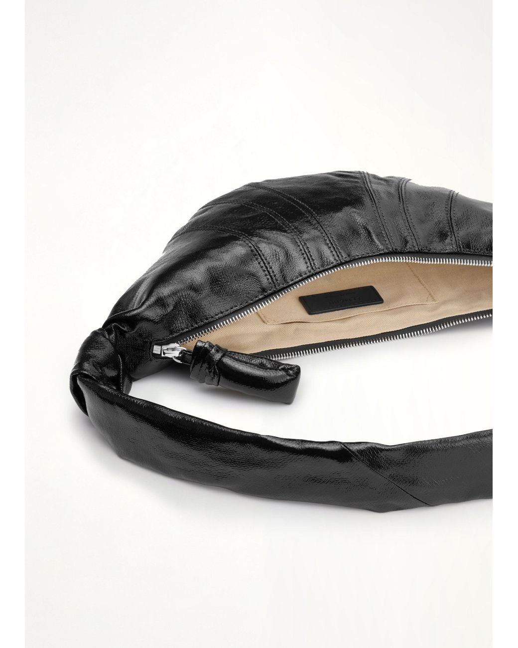 Lemaire White Croissant Small Coated Cotton Bag