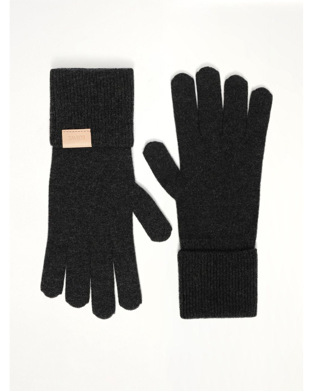 Loewe Black Cashmere Gloves