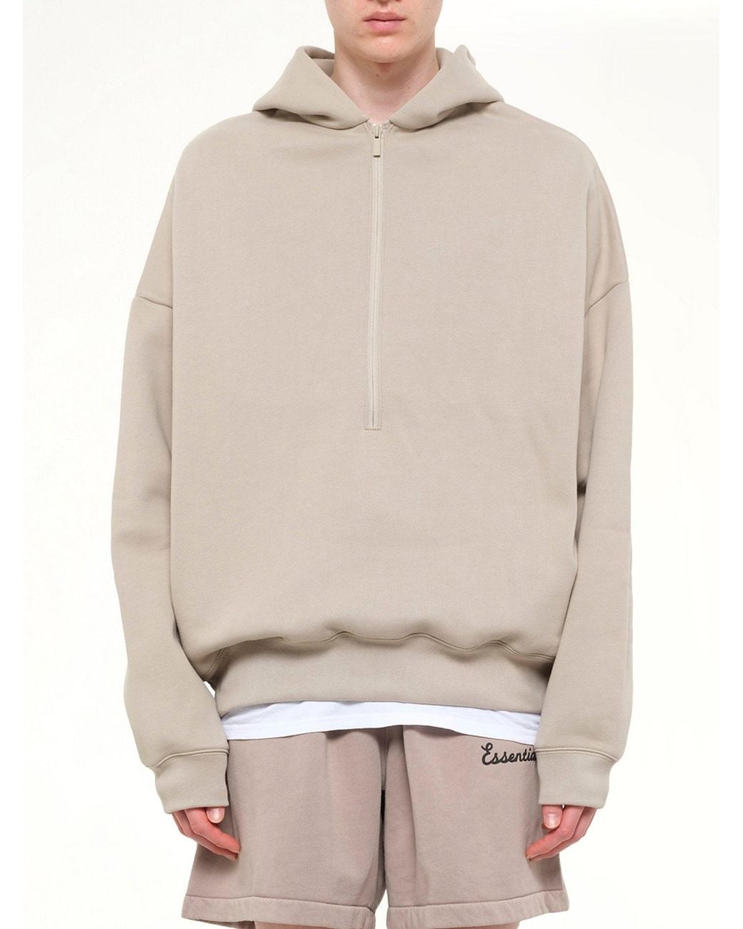 Fear Of God Natural Property Lounge Half Zip Hoodie for men