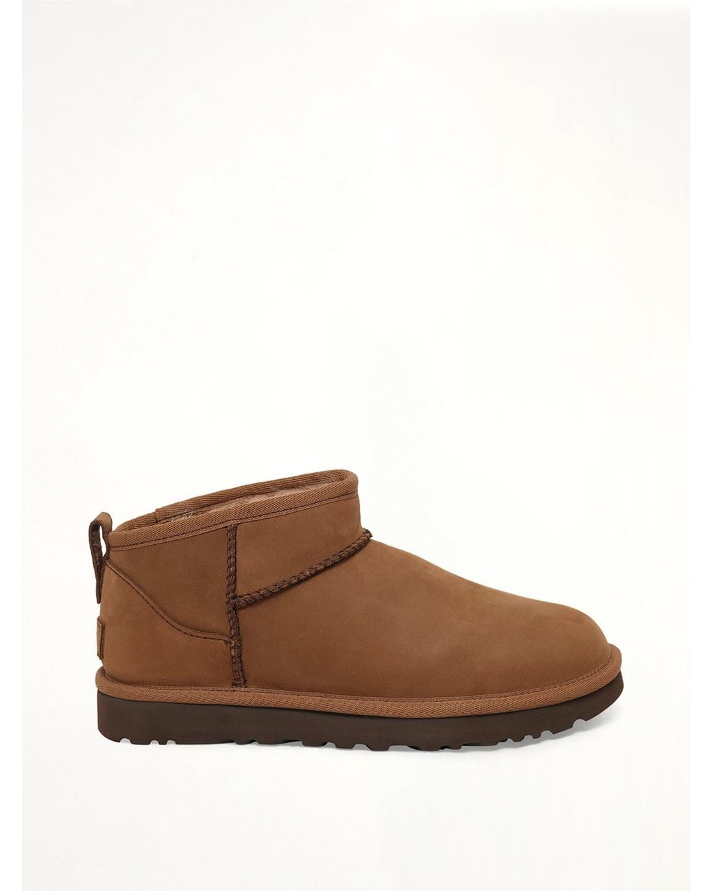 Ugg Brown Classic Ultra Mini Nubuck Boots
