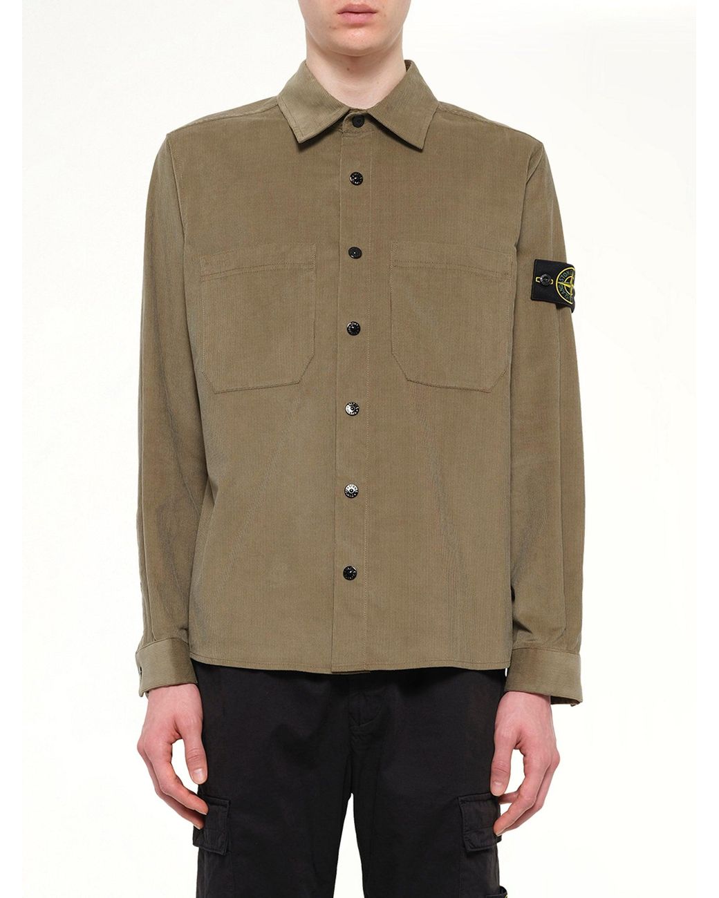 Stone Island Natural 1200042 Cotton Shirt for men