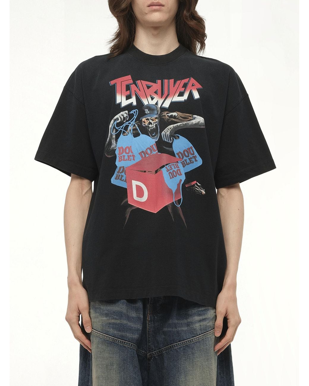 Doublet Black Tenbuyer T-Shirt for men