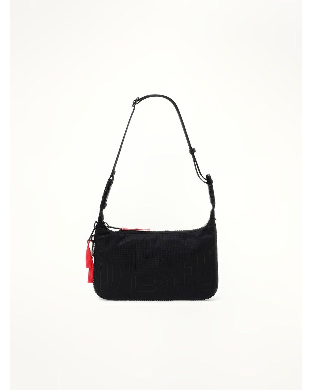 DIESEL Black Zip-D Shoulder Bag for men