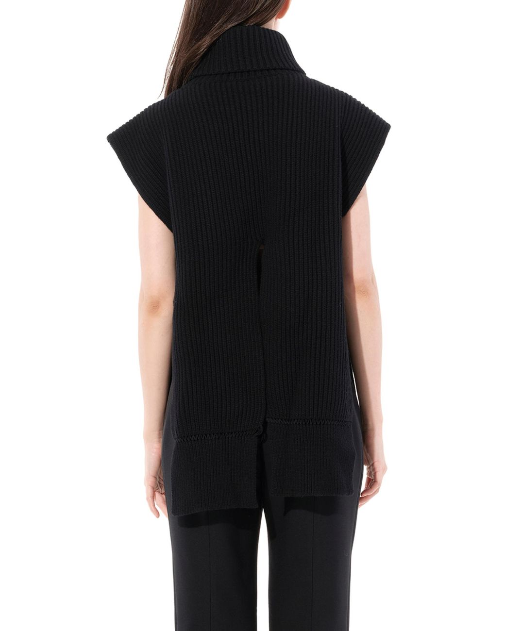 McQueen Black Turtle Neck Knitwear, Size: Small