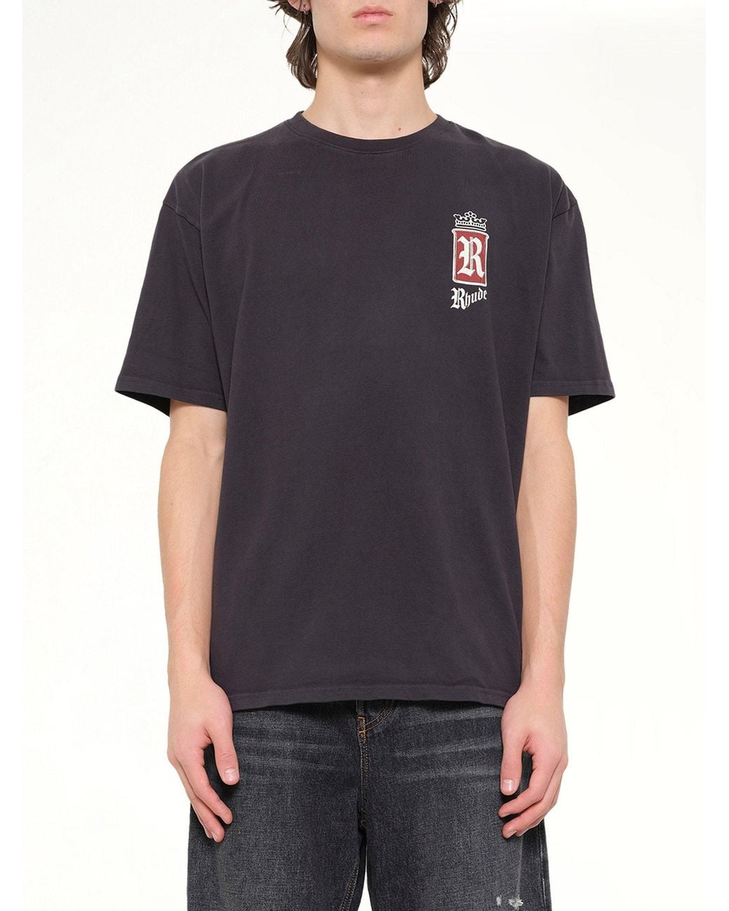 Rhude Black Fumar 91 T-Shirt for men