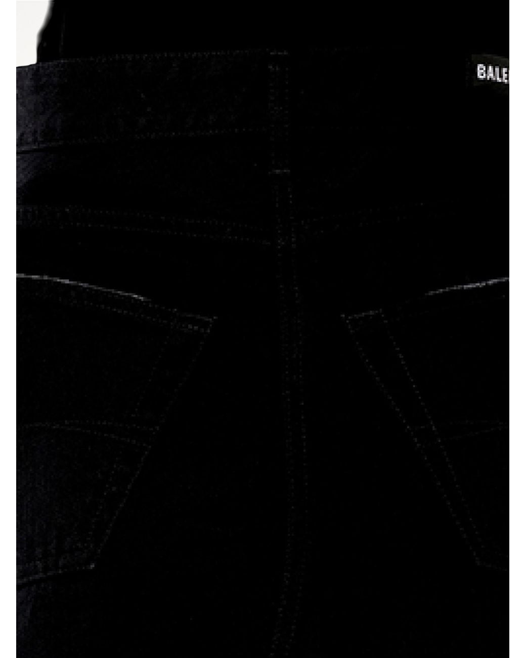 Balenciaga Black Mini Denim Skirt