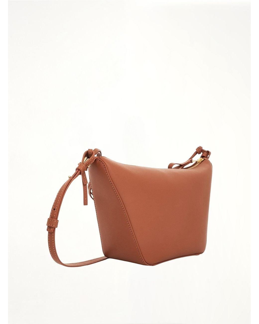 Loewe White Mini Hammock Hobo Bag