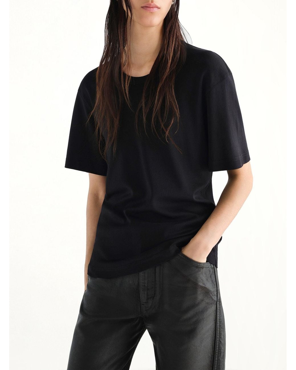 Lemaire Black Rib T-Shirt