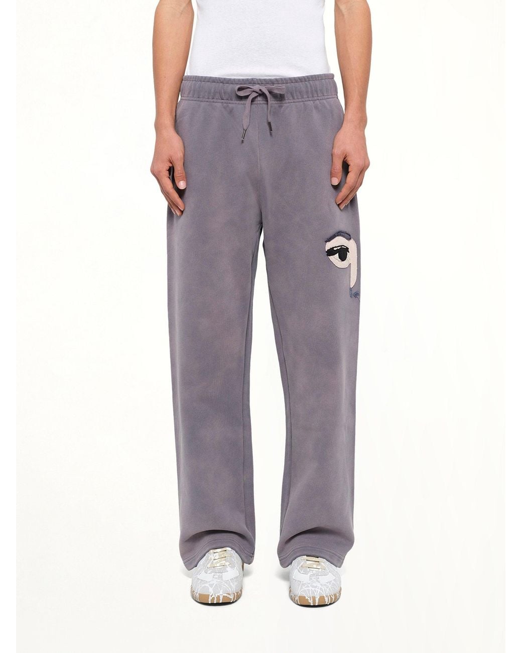 Kidsuper Gray Face Sweatpants for men