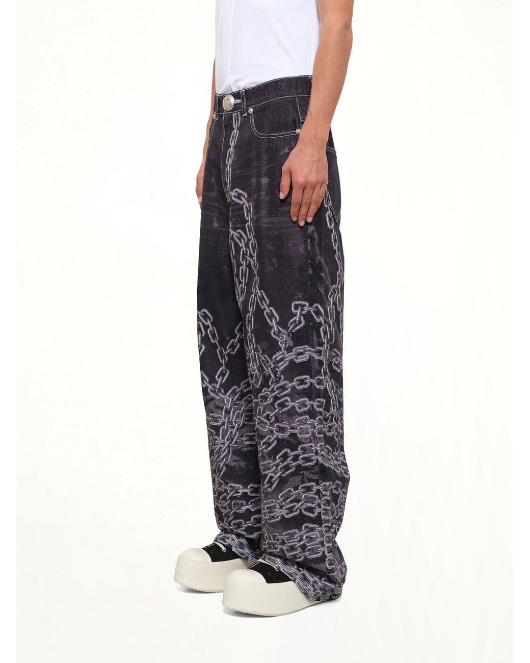 THUG CLUB Black Tc Shackle Pants for men