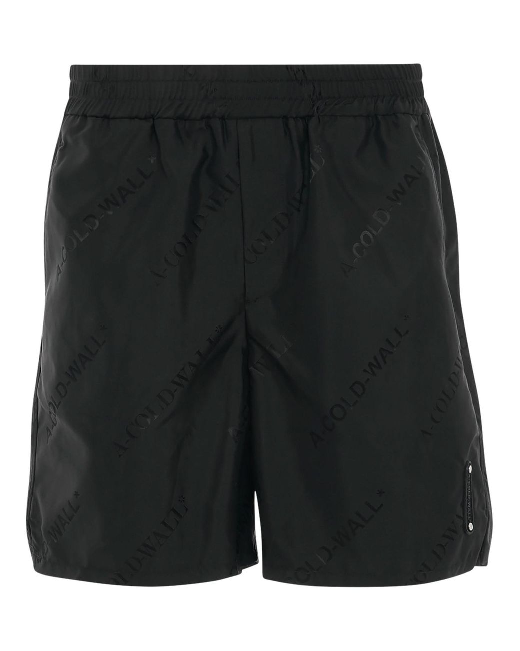 A_COLD_WALL* Black Monogram Shorts, 100% Polyamide for men