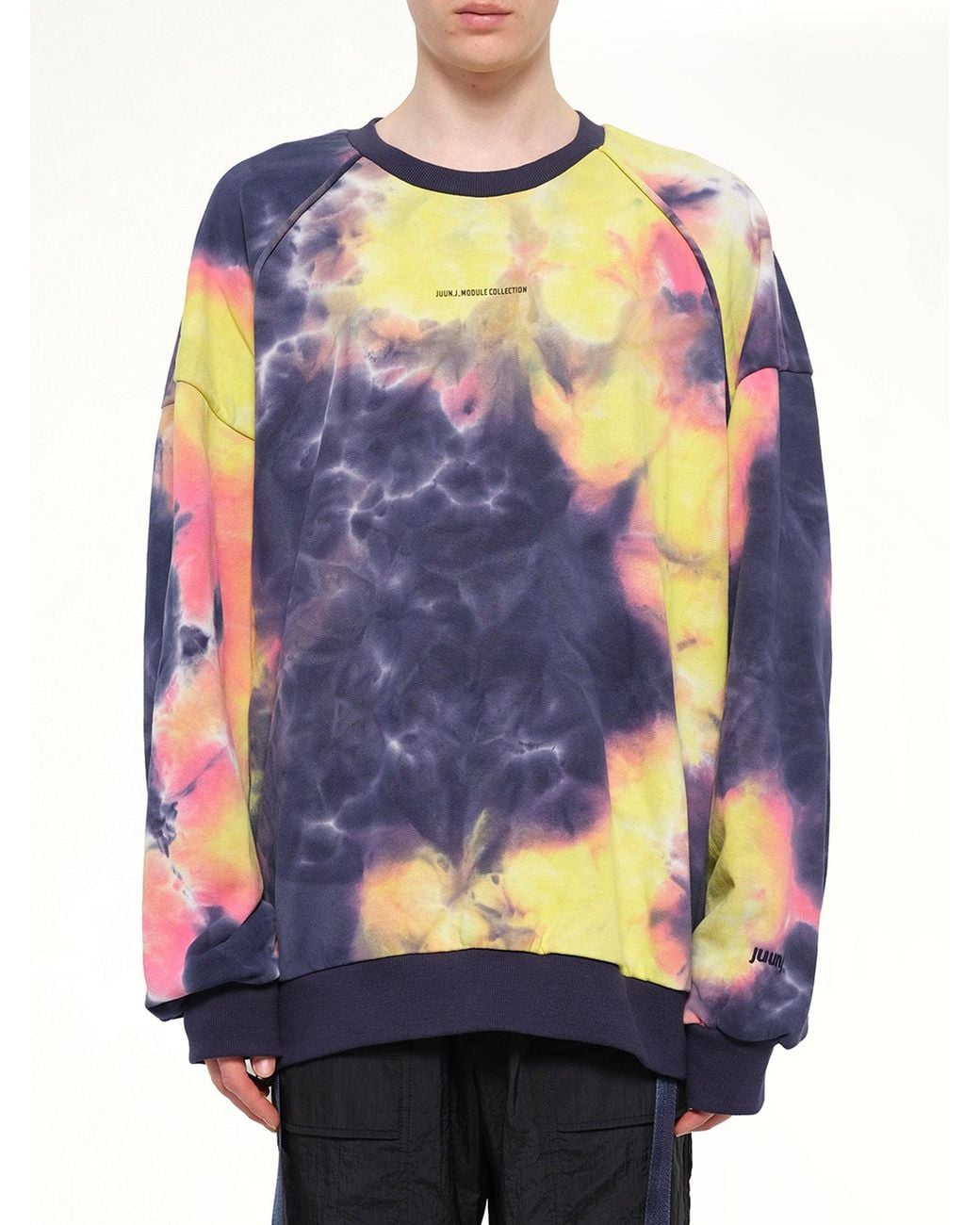 Juun.J Blue Tie Dye Sweatshirt for men