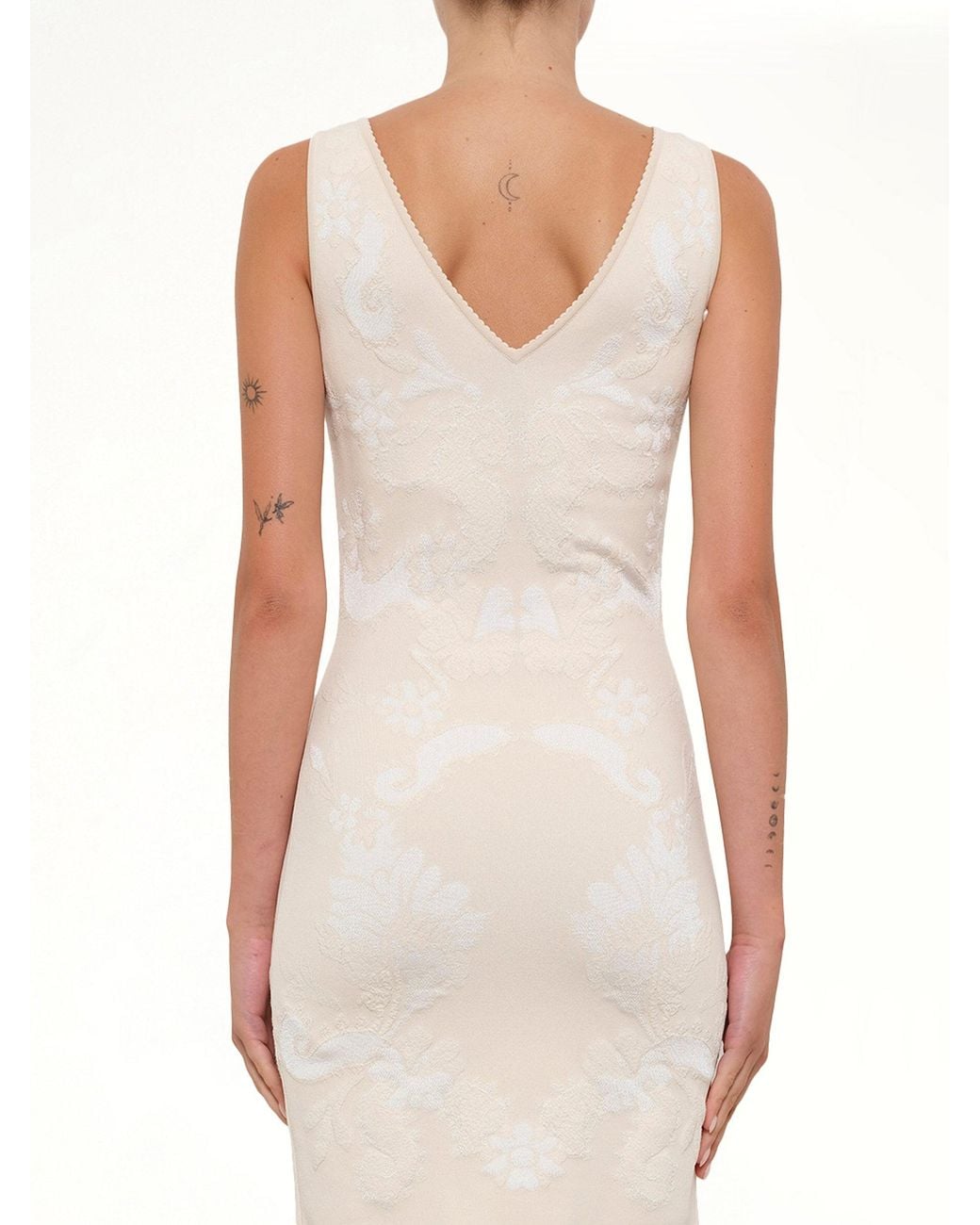 McQueen White Mini Dress