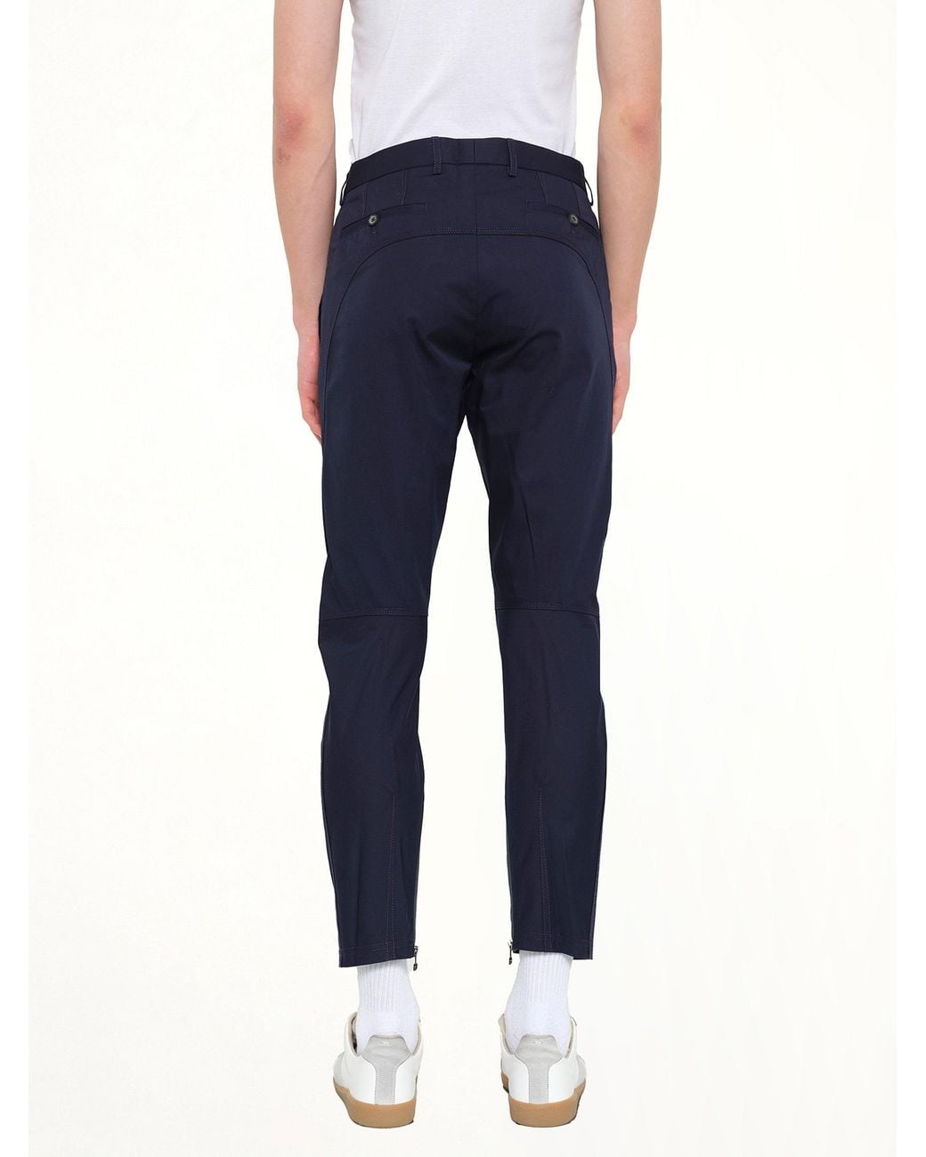 Lanvin Blue Biker Pants for men