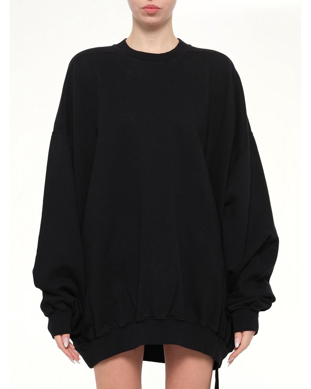 Rick Owens Black Furka Jersey Hun Sweatshirt