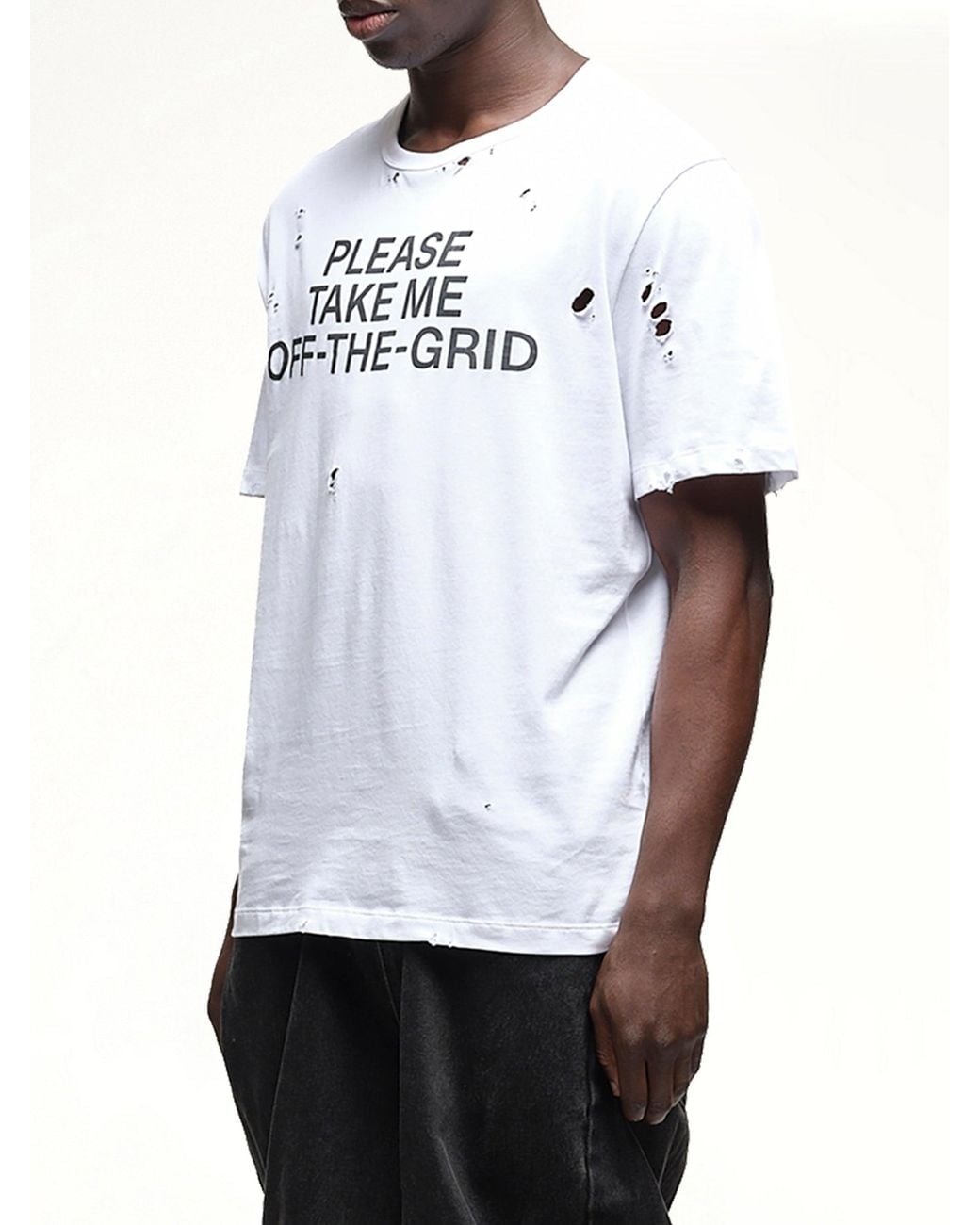 Waldi White Off-Grid T-Shirt for men