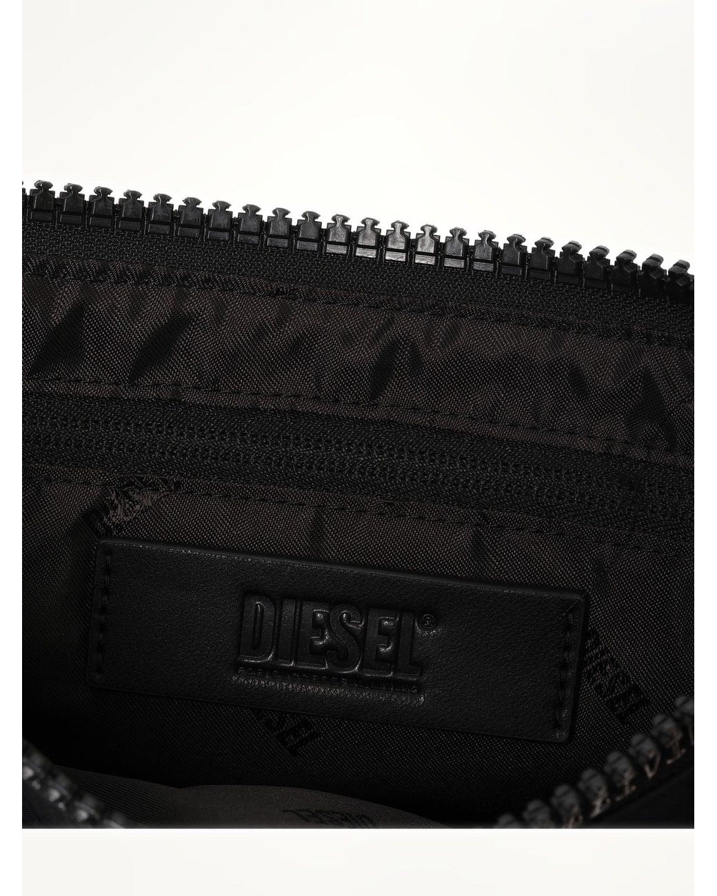 DIESEL Black Zip-D Shoulder Bag for men