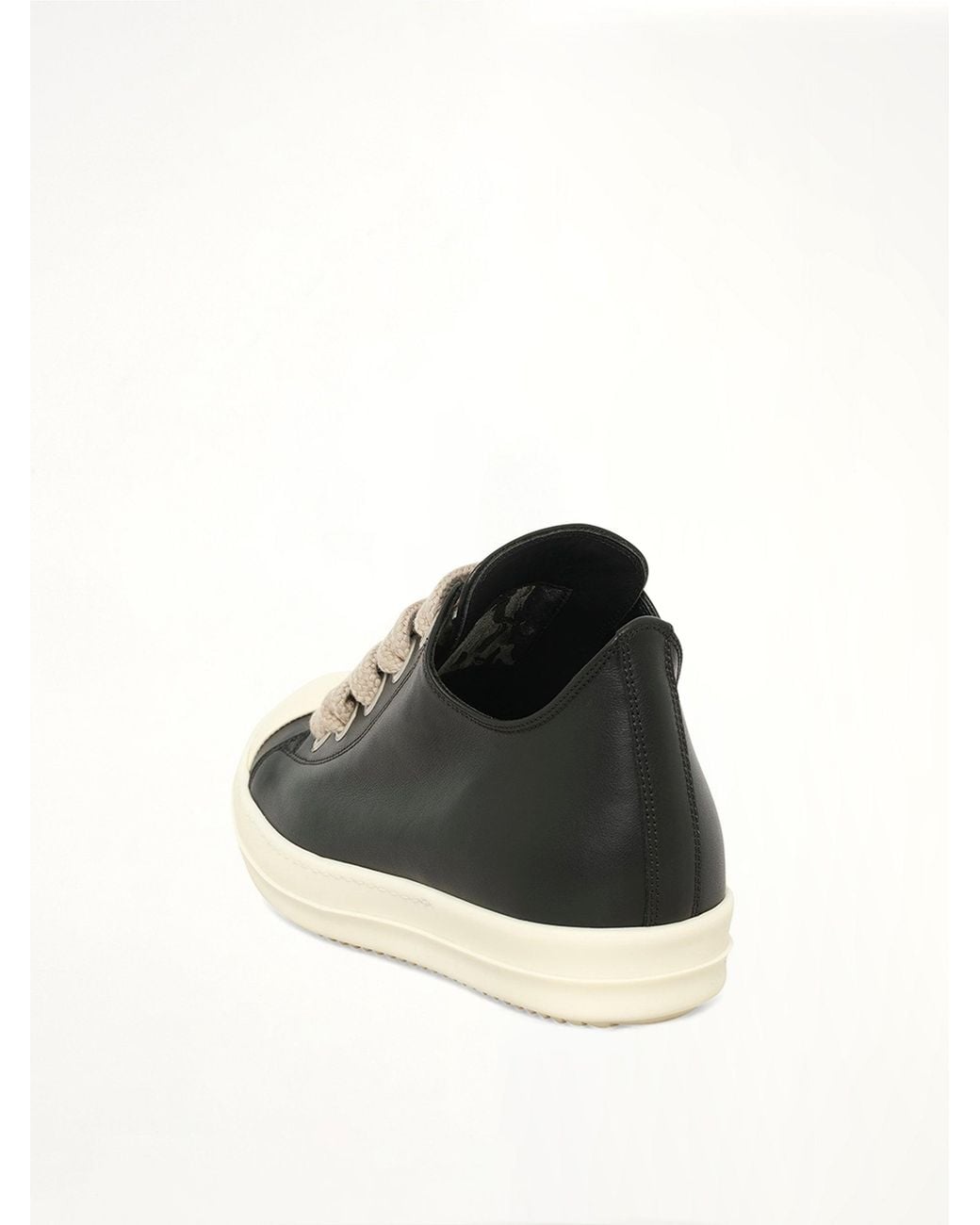 Rick Owens Black Jumbolace Low Sneaker for men