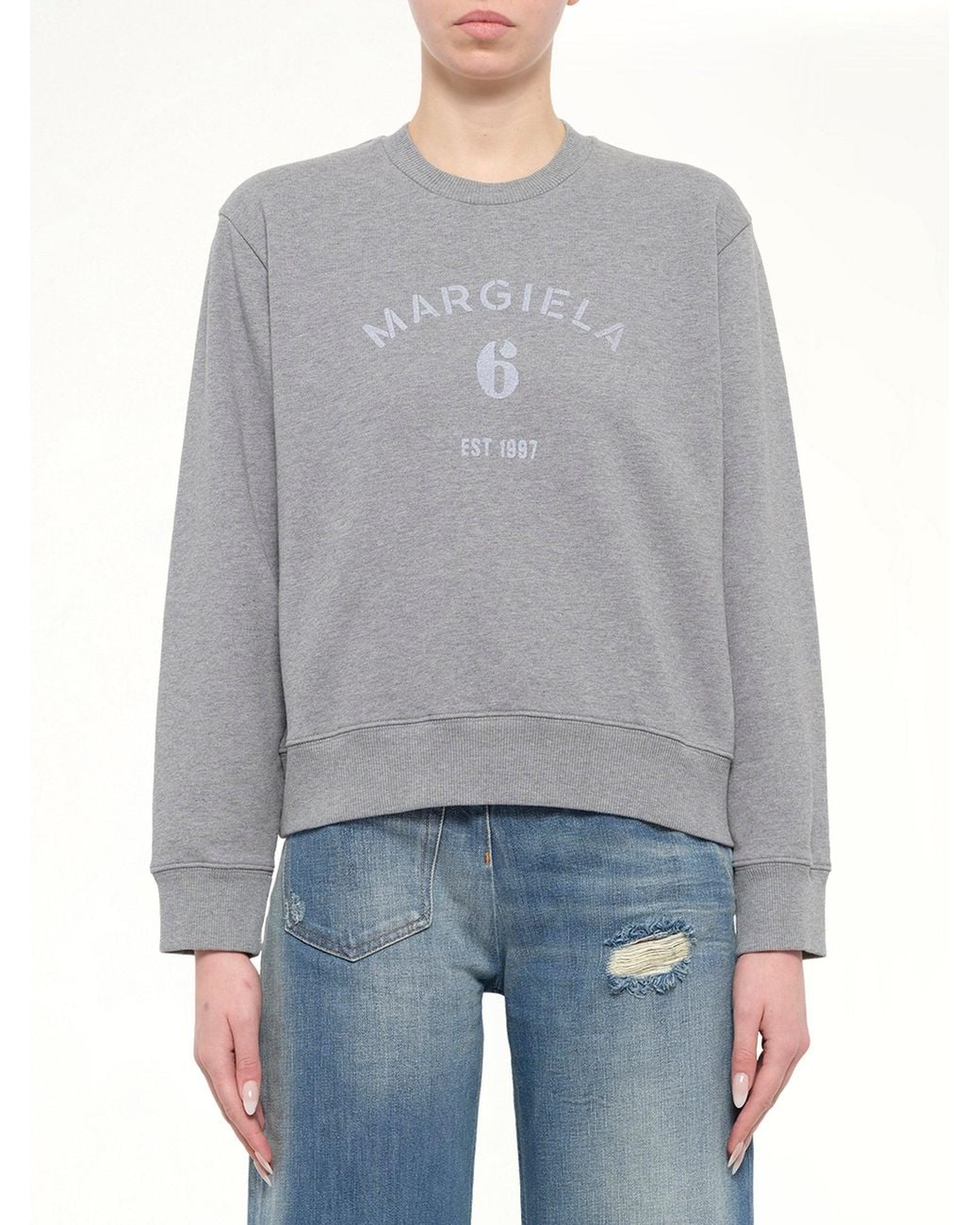 MM6 by Maison Margiela Gray Margiela 6 Sweatshirt