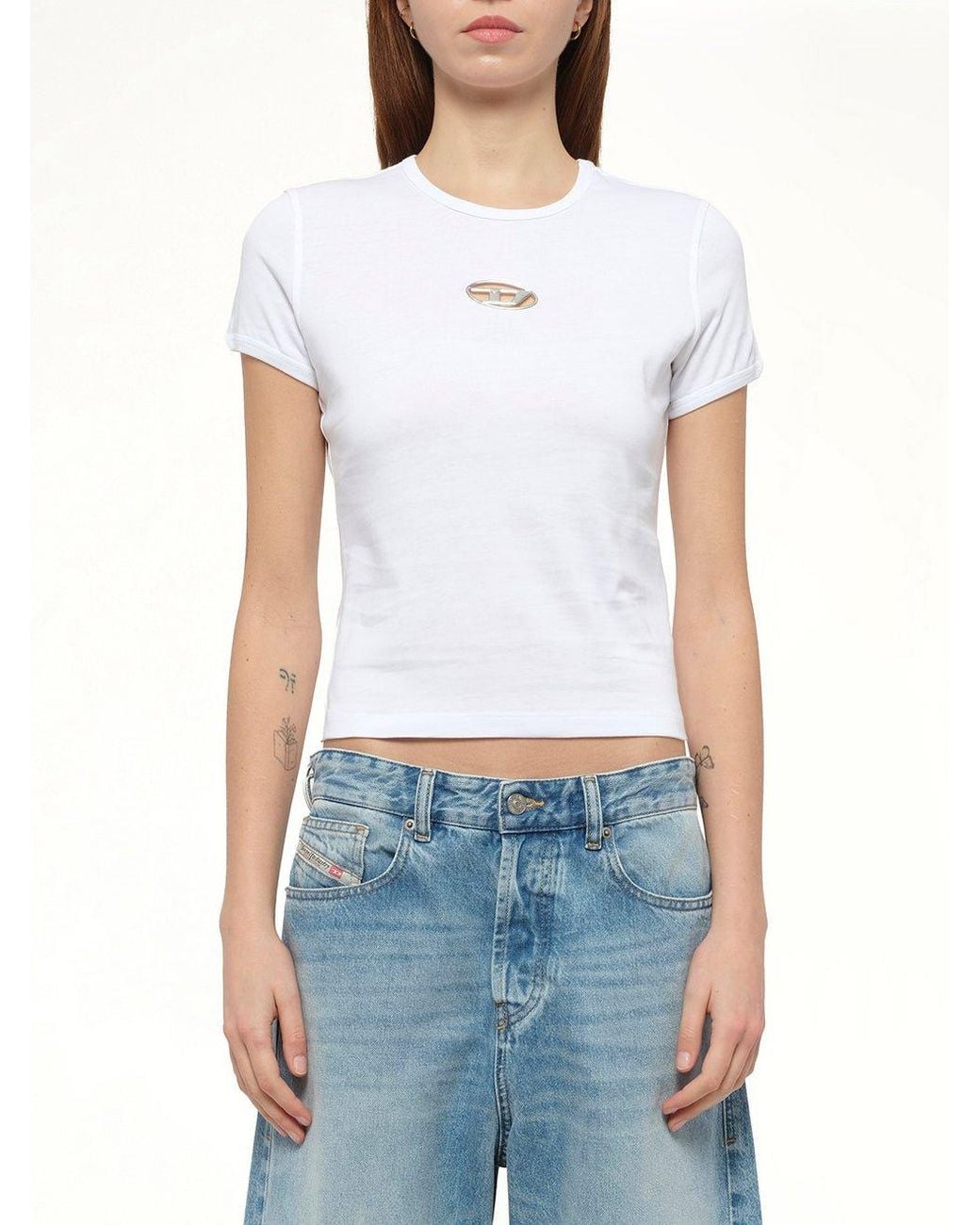 DIESEL White T-Uncutie T-Shirt