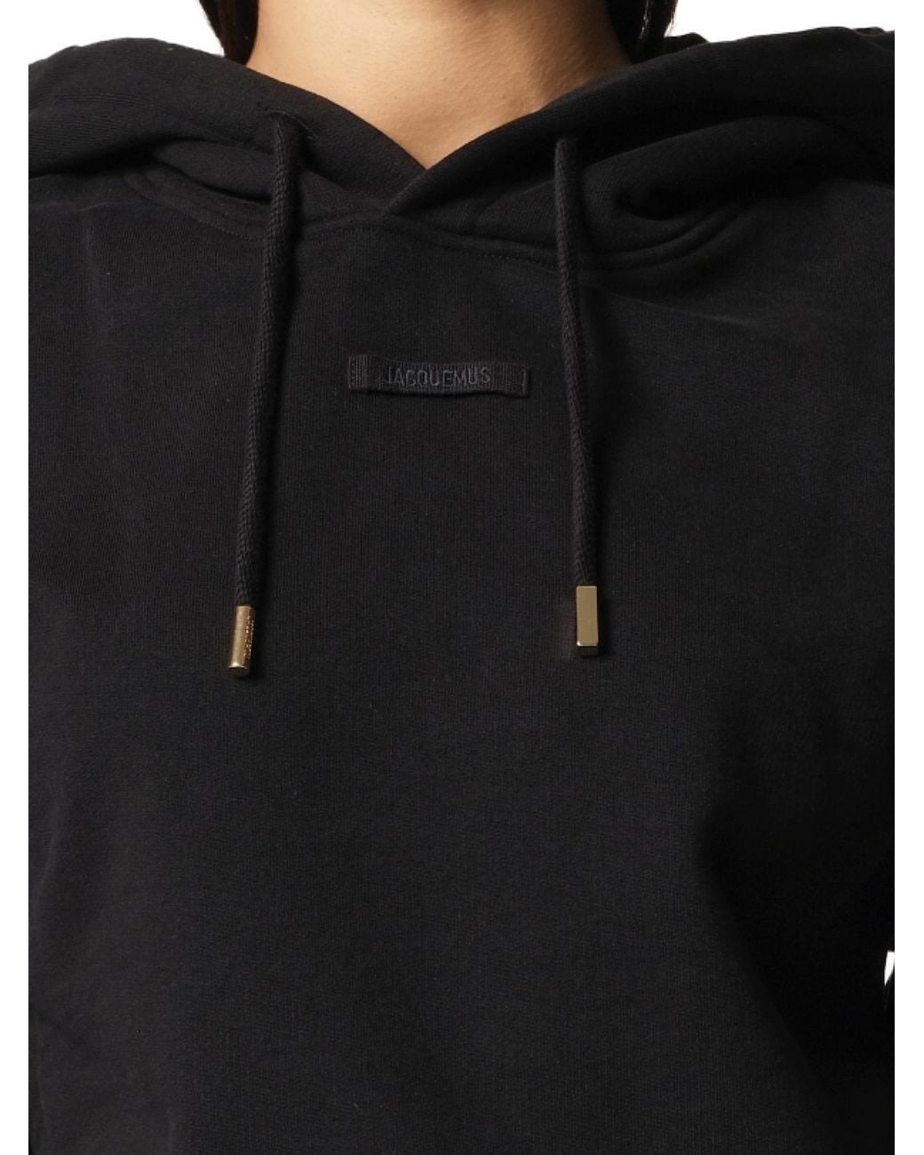 Jacquemus Black Le Hoodie Gros Grain