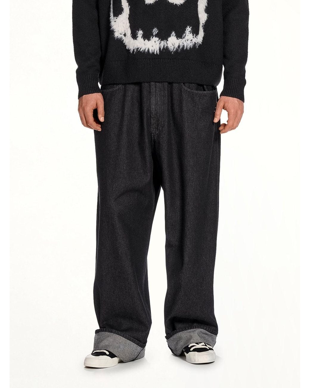 Y-3 Black Denim Pants for men